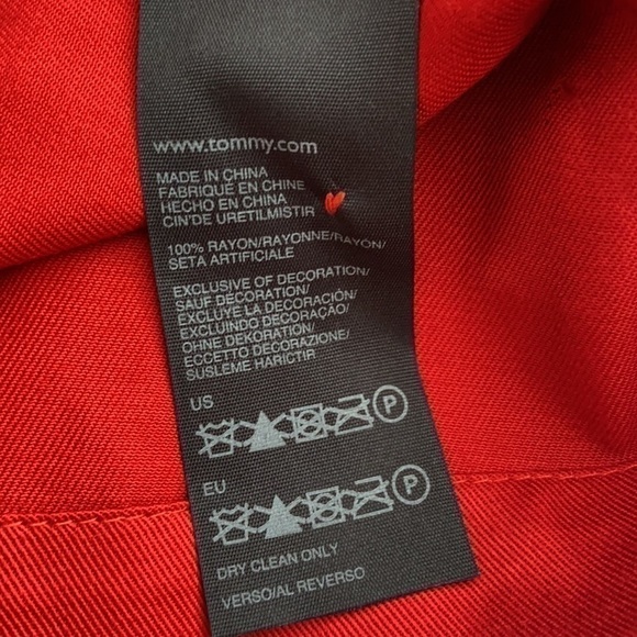 TOMMY Hilfiger I Red Short Sleeve Dress - Picture 9 of 9